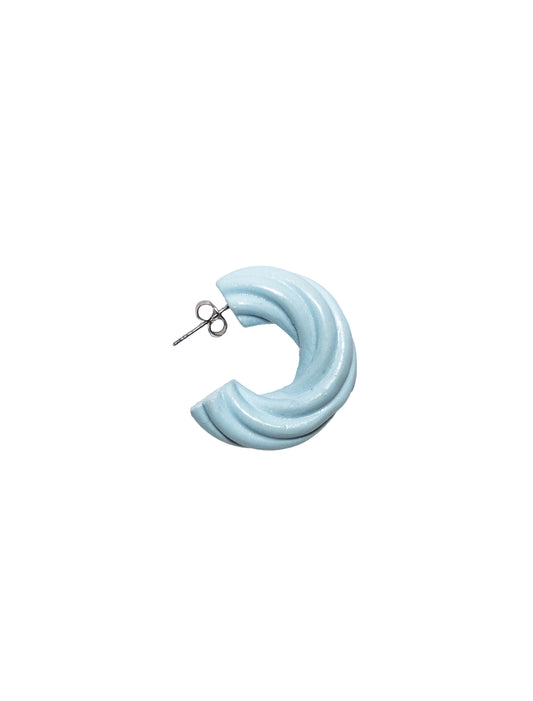 Blue Plastic Earring