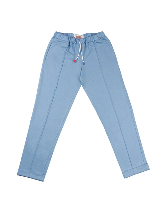 cotton blue trousers