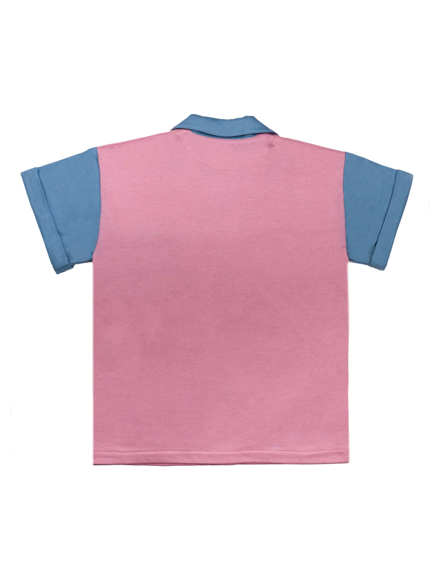 cotton shirt pink and blue