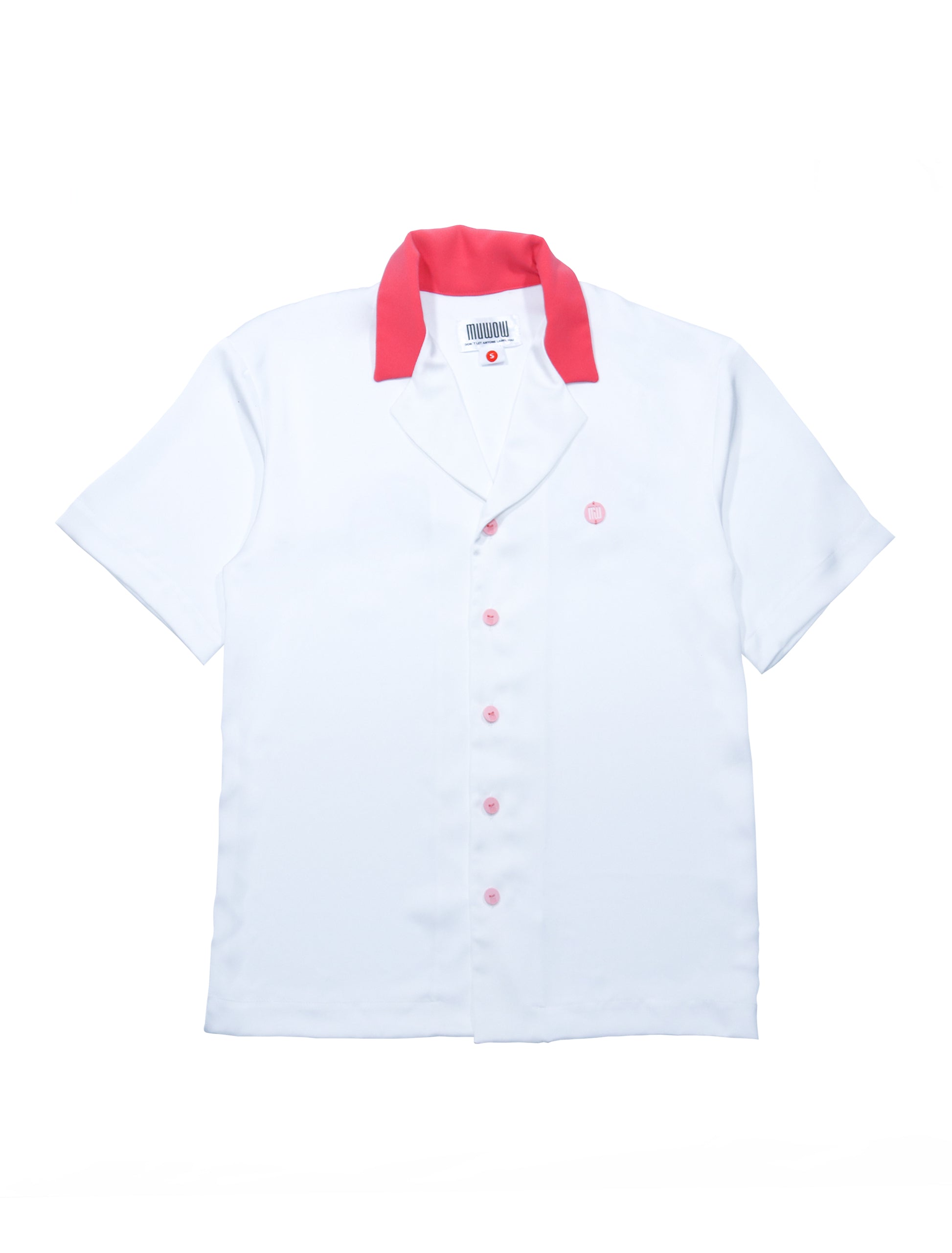 terry embroidery white  shirt