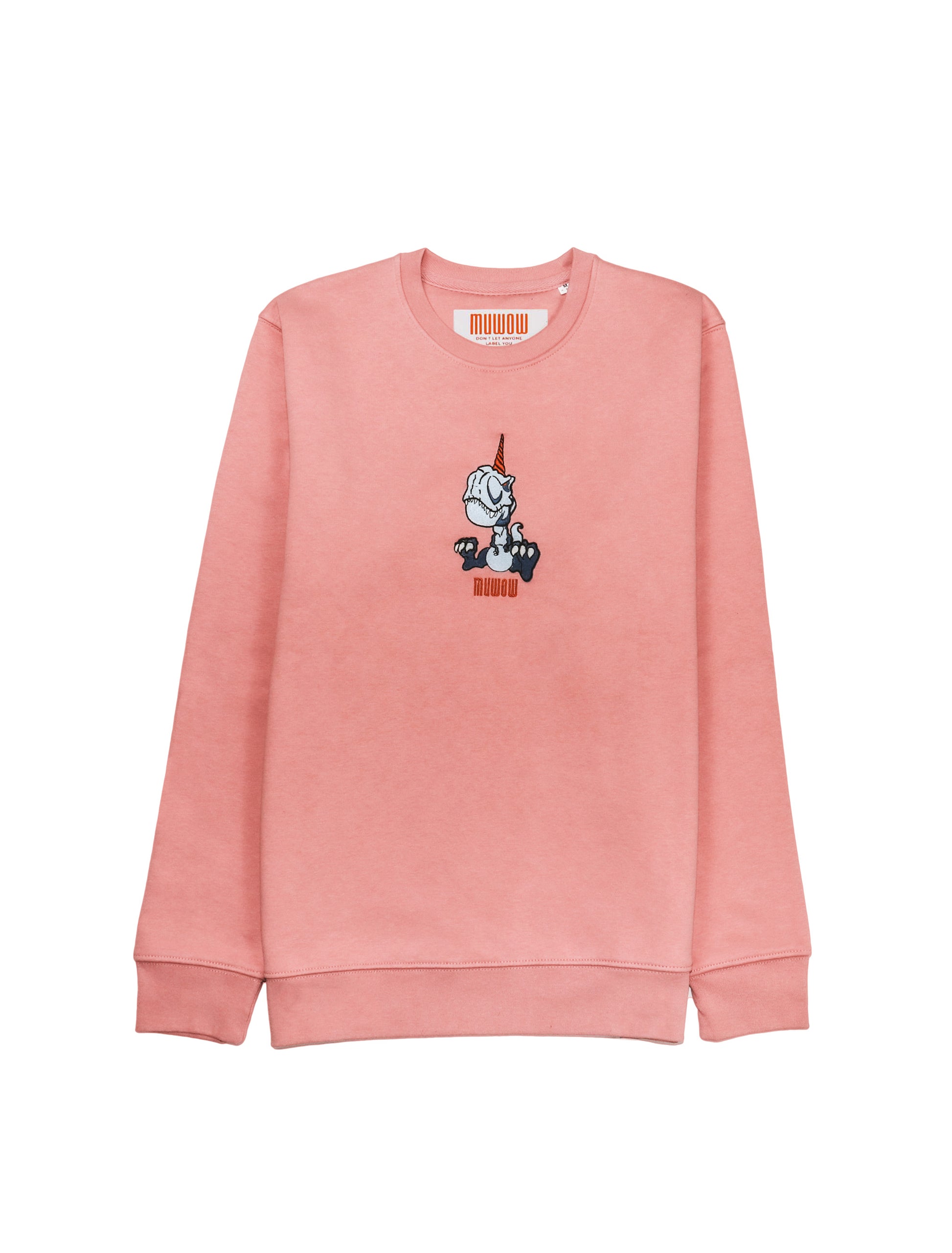 dinocorn hoodie pink